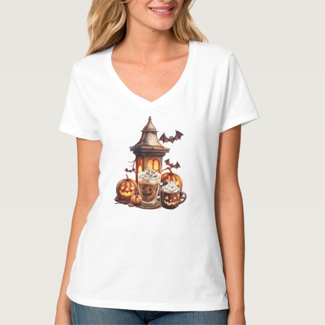 Halloween Specialdrycker T Shirt (Framsida)