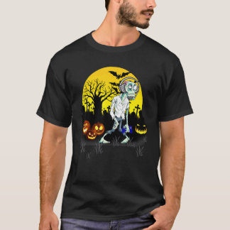 Halloween Spelare Zombie Videospel Monster T Shirt