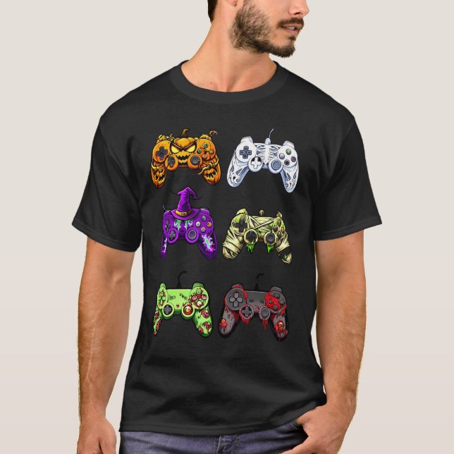 Halloween-spelledare Zombie Skeleton T Shirt (Framsida)