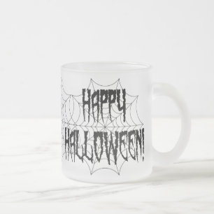 Halloween Spider Finger och Webben Frostad Glasmugg