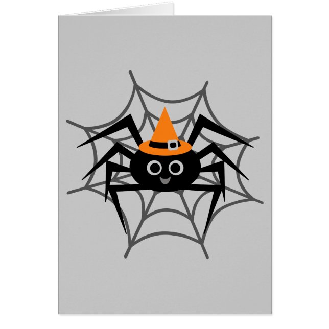 Halloween Spider i Webben Tshirts och presenter Hälsningskort (Framsidan)