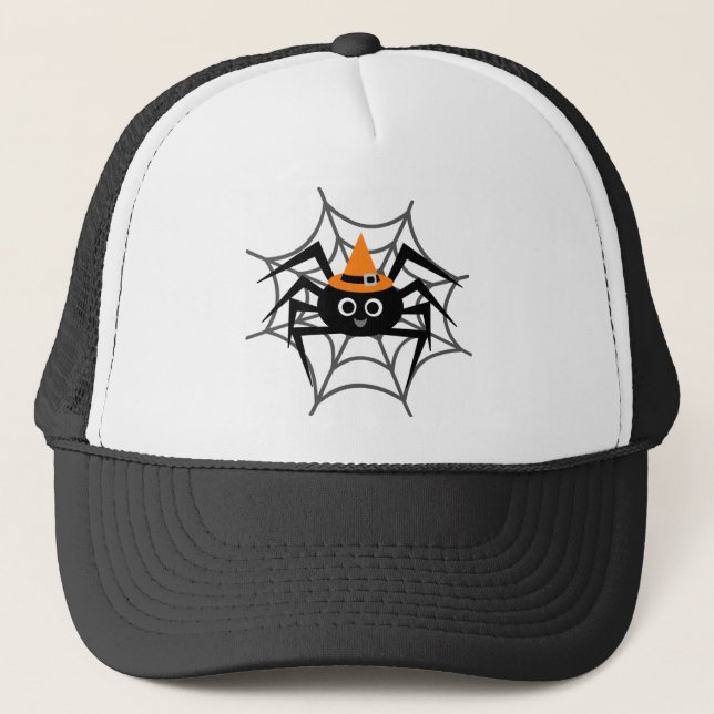 Halloween Spider i Webben Tshirts och presenter Keps (Framsida)