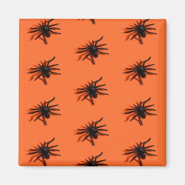 Halloween spider mönster magnet (Framsidan)