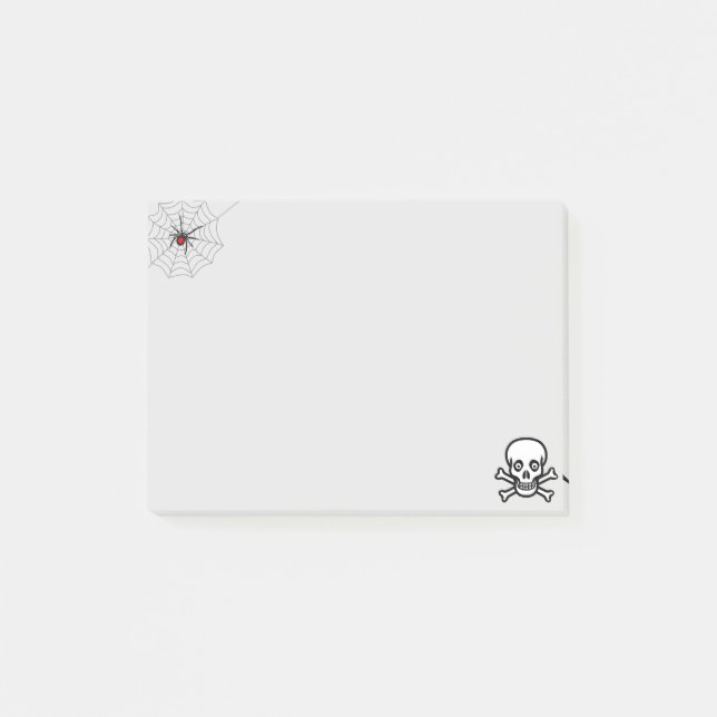 Halloween Spider och Skull & Bones Post-it Block (Framsida)