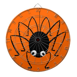 Halloween Spider Orange Dart Board med Darts Piltavla