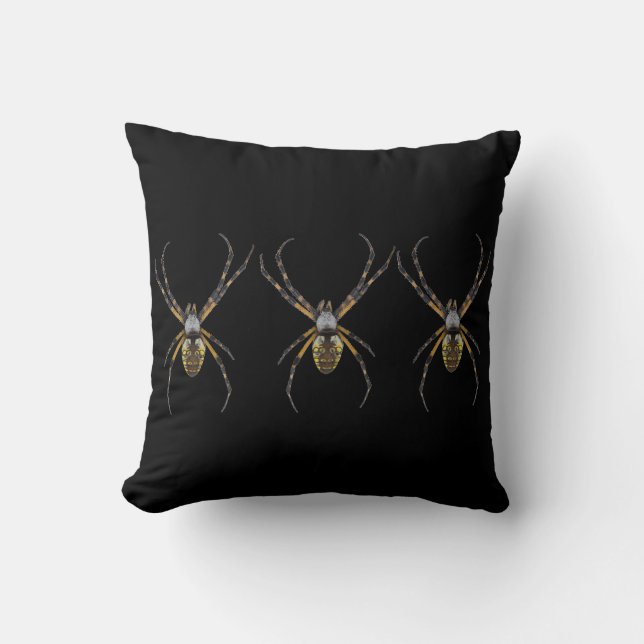 HALLOWEEN SPIDER PILLOW KUDDE (Framsida)