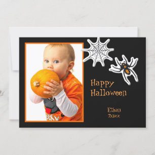 Halloween Spider & Spindelnät Photo Ram eller Card Kort