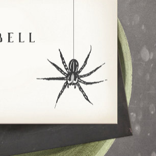 Halloween Spider Visitkort