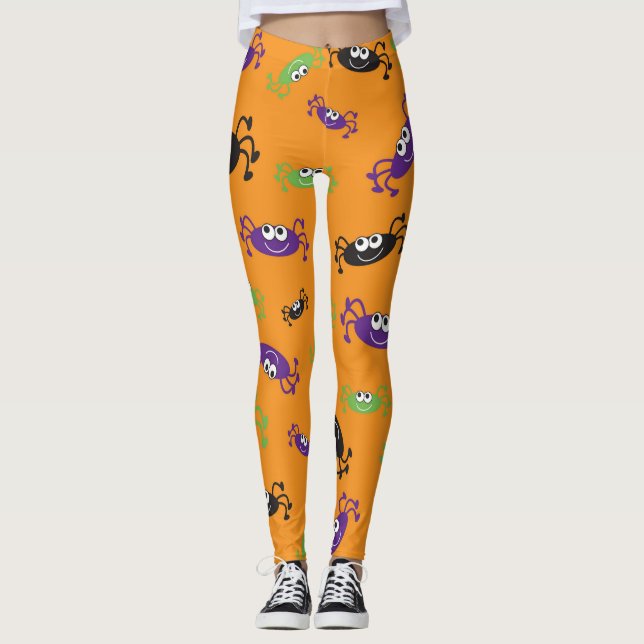 Halloween Spiders (2) Leggings (Framsida)