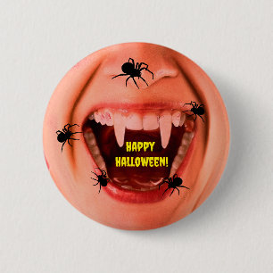 Halloween Spiders Button Knapp