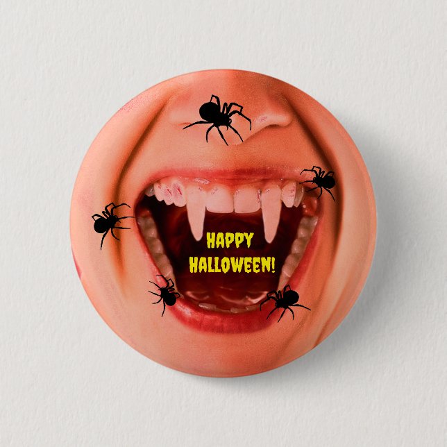 Halloween Spiders Button Knapp (Framsida)