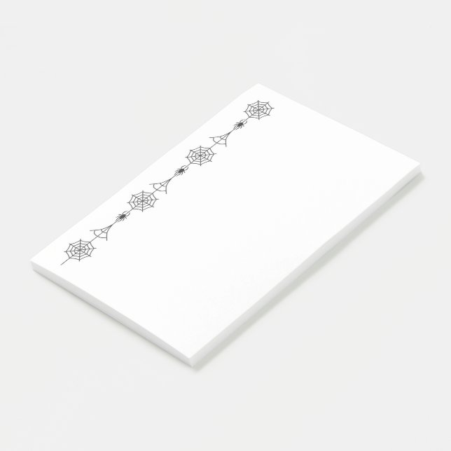 Halloween Spiders och Websar Post-it Block (Vinklad)