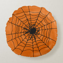 Halloween Spiders Webben med Spider på Orange