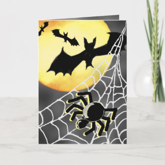 HALLOWEEN SPINDEL- & FLADDERMÖSSkort Kort