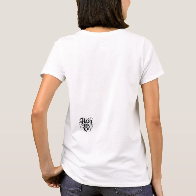 Halloween Spindel Ros design T Shirt (Baksida)