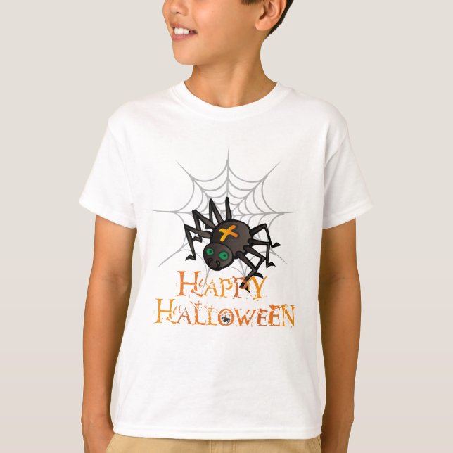 Halloween Spindel T Shirt (Framsida)