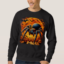 Halloween Spindel Tröja Lång Ärmad Tröja