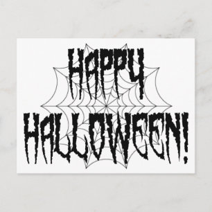 Halloween Spindelfingrar och nät Vykort
