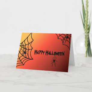 Halloween spindelkort kort