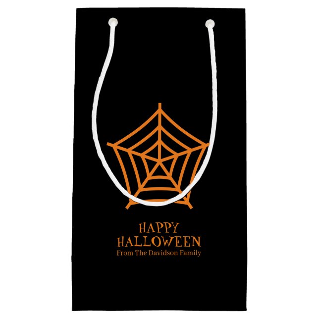 Halloween spindelnät anpassningsbar för svart oran (Framsidan)