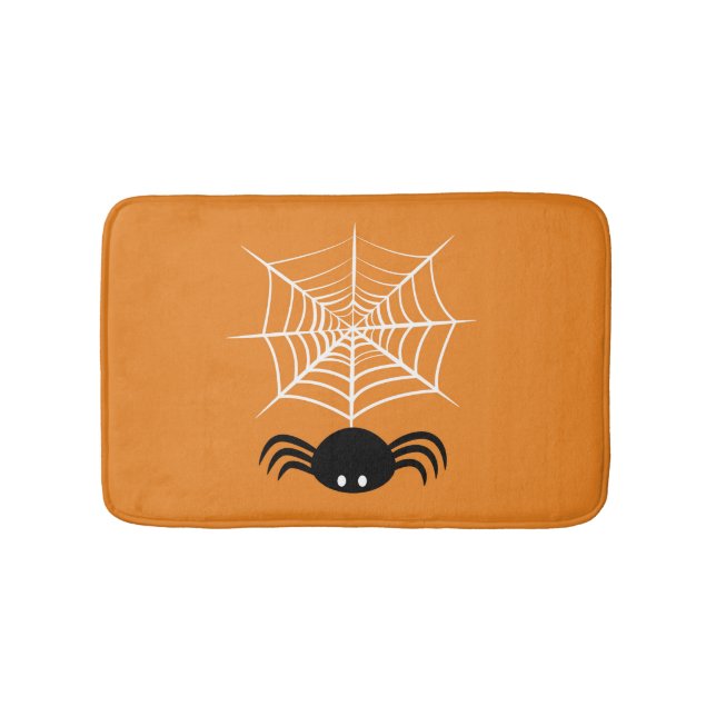 Halloween-Spindelnät Badrumsmatta (Framsidan)