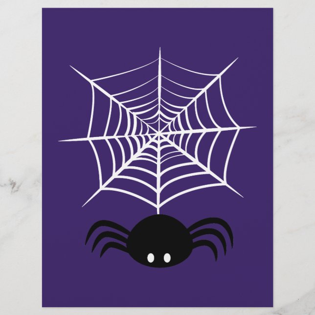 Halloween Spindelnät  Brevhuvud (Framsida)