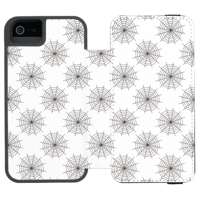 Halloween, Spindelnät, Bus eller godis, Boo Incipio iPhone Wallet Skal (Folio Öppen)