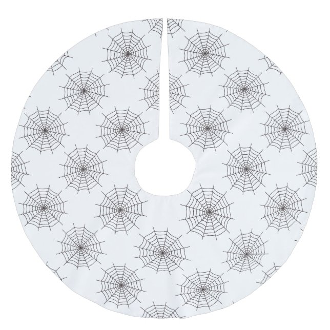 Halloween, Spindelnät, Bus eller godis, Boo Julgransmatta Borstad Polyester (Framsidan)