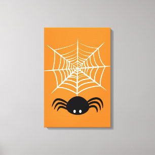 Halloween-Spindelnät Canvastryck