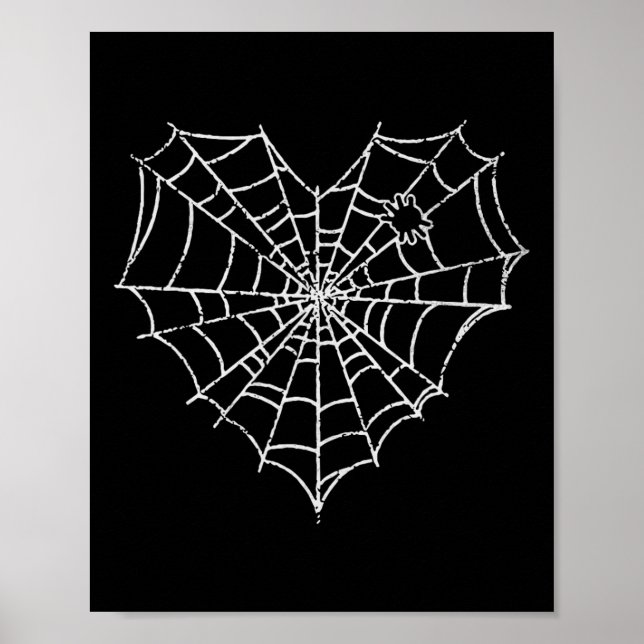 Halloween Spindelnät Costume Cute Heart Spindelnät Poster (Framsidan)