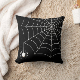 Halloween Spindelnät Dekorativ kudde