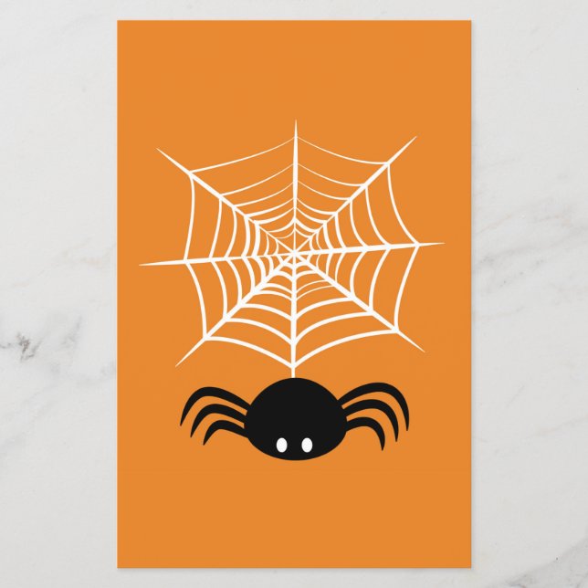 Halloween-Spindelnät Flygblad (Framsidan)
