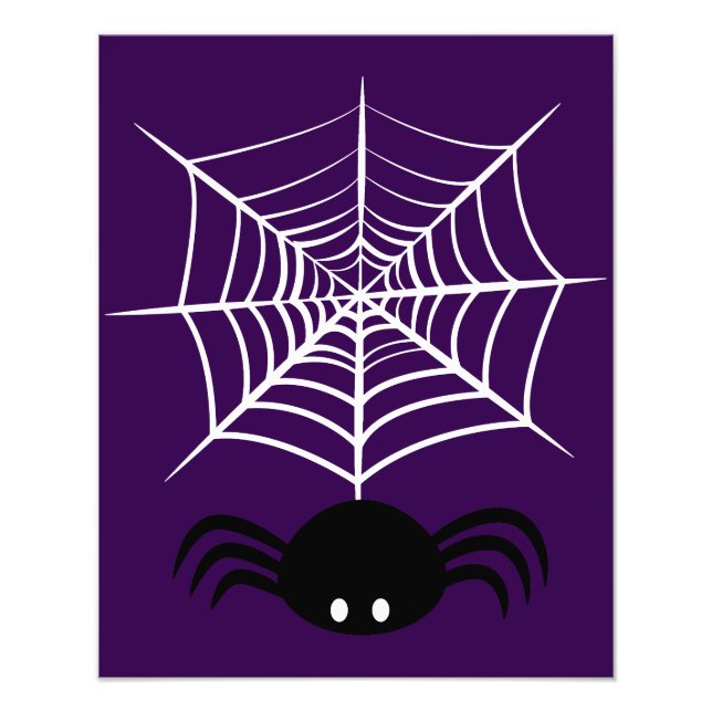 Halloween-Spindelnät Fototryck (Framsidan)