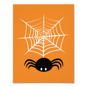 Halloween Spindelnät Fototryck