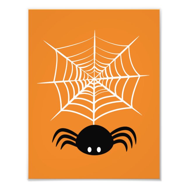Halloween Spindelnät  Fototryck (Framsidan)