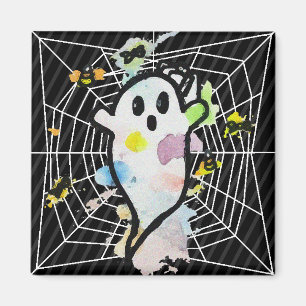 Halloween Spindelnät Ghost Magnet