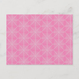 Halloween-Spindelnät i Rosa och vit Vykort