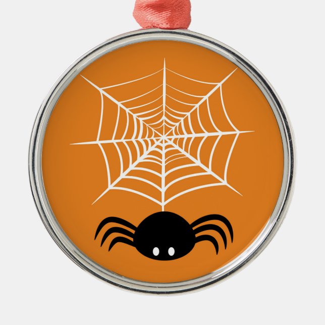 Halloween-Spindelnät Julgransprydnad Metall (Framsidan)
