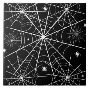 Halloween-Spindelnät Kakelplatta