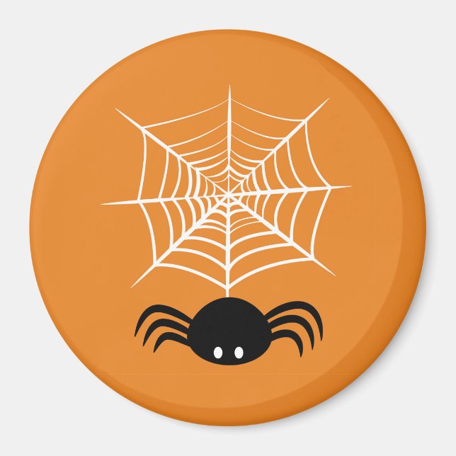 Halloween spindelnät  magnet (Framsidan)