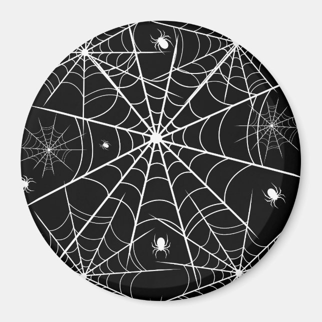Halloween-Spindelnät Magnet (Framsidan)