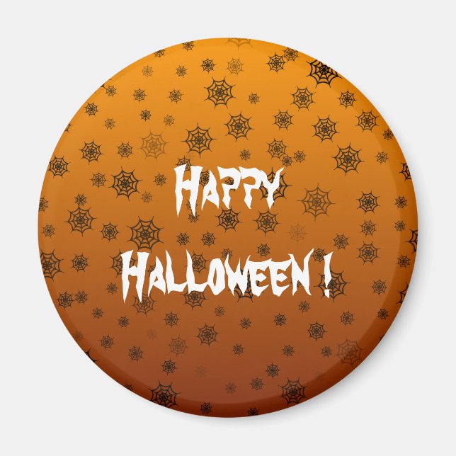 Halloween Spindelnät Magnet (Framsidan)