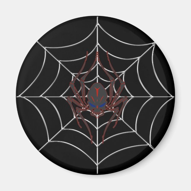 Halloween-Spindelnät Magnet (Framsidan)