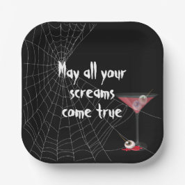 Halloween Spindelnät Med Ögonhallon Martini
