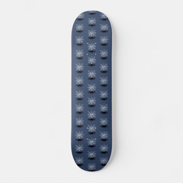 Halloween-Spindelnät Mini Skateboard Bräda 18,5 Cm (Framsida)