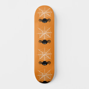 Halloween spindelnät mini skateboard bräda 18,5 cm