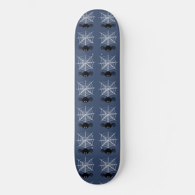 Halloween-Spindelnät Mini Skateboard Bräda 18,5 Cm (Framsida)