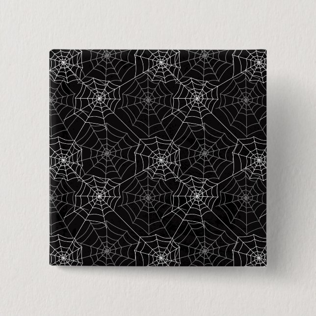Halloween Spindelnät Mönster | Knapp (Framsida)