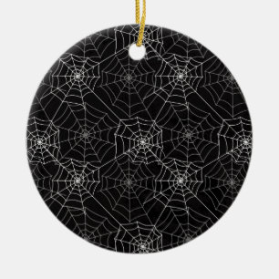 Halloween Spindelnät Mönster Ornament