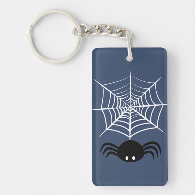 Halloween spindelnät  nyckelring (Framsidan)